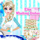 Elsa Washing Dishes spel