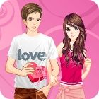 Valentine Dressup spel