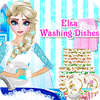 Elsa Washing Dishes spel